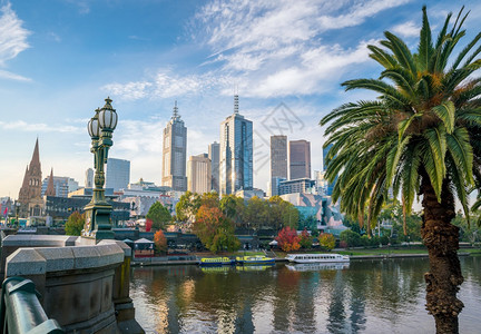 河旅游澳大利亚墨尔本市蓝天空际的办公室图片