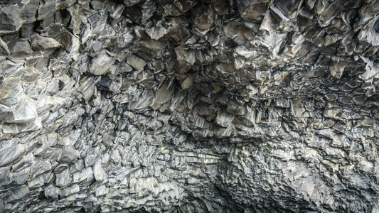 质地洞穴结石关闭自然拜萨尔石柱雷尼斯法哈拉海滩维克冰岛图质和背景图片