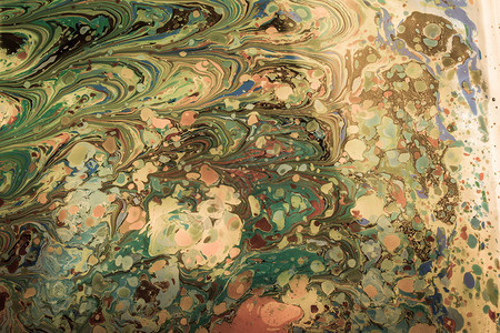 颜色传统奥托曼土耳其马氏艺术图案作为抽象背景油的图片