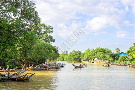 夏娜亚洲缅甸的渔船景观图片