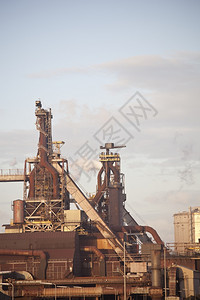 反射大型钢铁厂重工业程图片