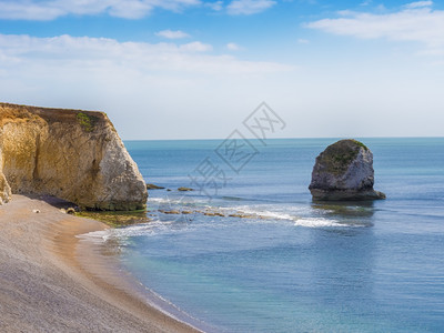 夏季Wight岛旅游景点英国格兰云航海的风景优美图片