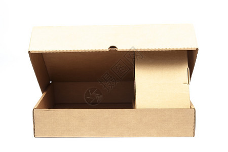 白色背景形矩纸框上的白色背景棕纸盒可以很容易地安装箱货运门户14图片