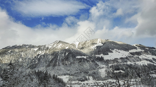 冬季雪山雪景图片