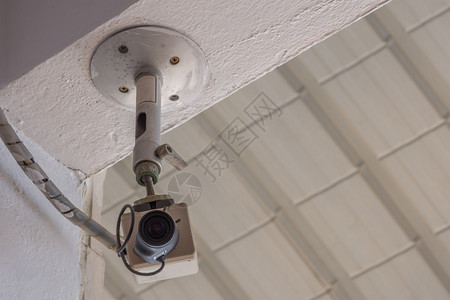 城市的办公大楼安全保摄像头闭监视系统眼睛保护图片