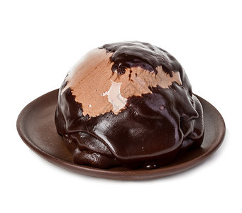 成形质地巧克力冰淇淋图片