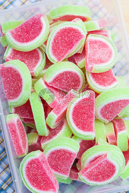 西瓜形状的糖果图片