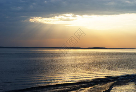 海洋地貌的日落光线海景背和的日落光线hd景观日出梁图片