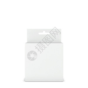 零售白色背景上孤立的带挂架模型3d插图的空箱容器投币口公司的图片