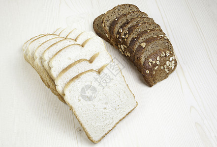 面包烘烤黑麦和普通食物的细节面团自然小麦图片
