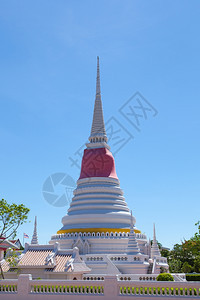 曼谷宗教的屋顶大型白塔佛教体结构图片