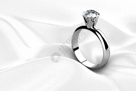 宝贵的美丽结婚戒指精美简单图片