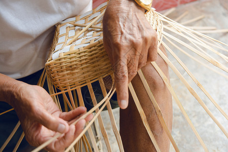 高人手工编织竹子篮高级的手工制作图片
