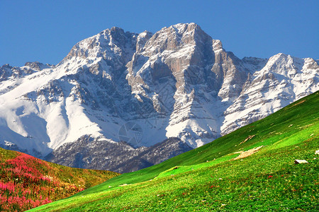 冬季雪山雪景图片