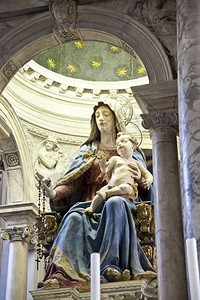 纯度意大利威尼斯马亚与儿童女神像意大利威尼斯灵圣诞节图片