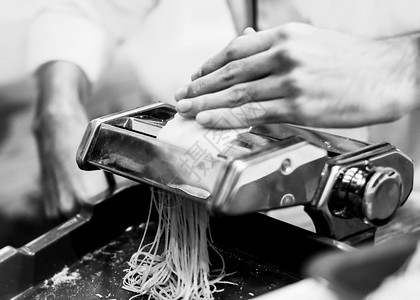 面粉刀具厨师用机器做意大利面家里再做意自制图片