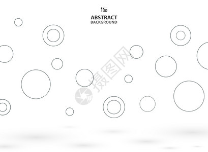天商业简单圆圈的抽象摘要以阴影反弹背景你可以用于封面设计广告海报杂志Eps10墙纸图片