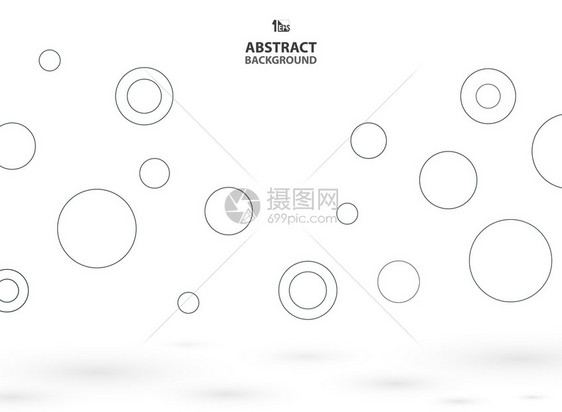 天商业简单圆圈的抽象摘要以阴影反弹背景你可以用于封面设计广告海报杂志Eps10墙纸图片