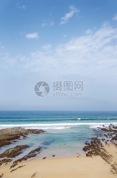 海滨葡萄牙南部Almograve海滩天气荒野图片