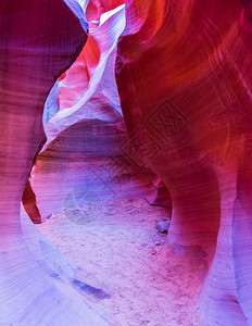 纳瓦霍人风景墙美国亚利桑那州Page附近纳瓦霍保留地的AntelopeCanyon图片