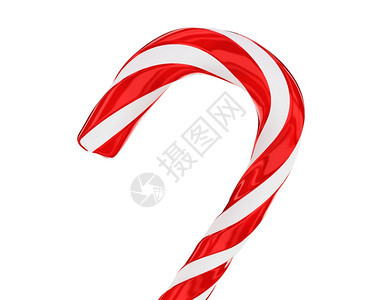 冬天庆典传统圣诞糖果甘蔗关闭在白色背景上与世隔绝展望未来诺埃尔图片