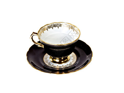 目的陶瓷制品咖啡因茶杯和碟图片