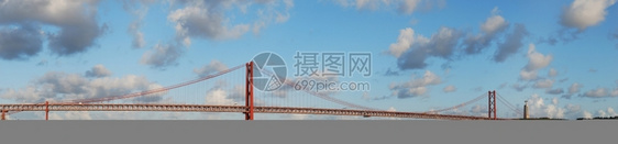 铁旅行欧洲葡萄牙里斯本旧Salazar桥的全天观图片