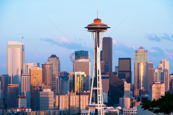 美国人华盛顿州西雅图市中心天线美洲海岸图片