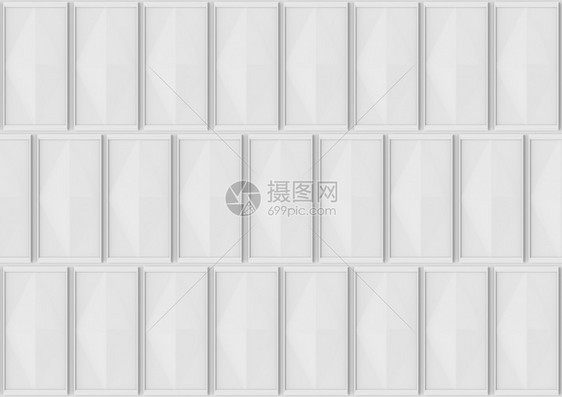 3d用于任何设计背景的现代灰色古典方形墙壁正网格纸图片