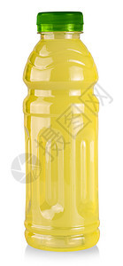 单身的白色背景上孤立的柑橘汁瓶美味可口图片
