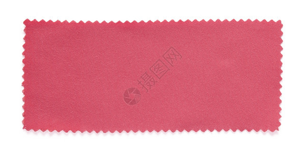 采样器羊毛在白色背景上分离的粉红织物观察样本垫图片