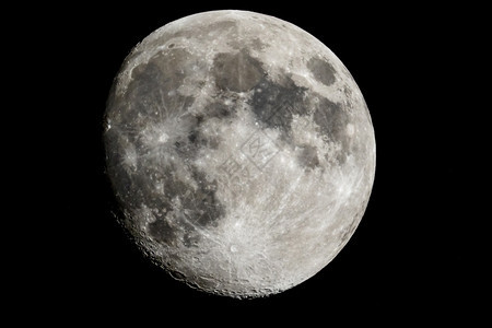 系统卫星圆形的月亮关闭时显示球表面的细节月亮图片