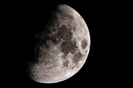 循环白色的月亮关闭时显示球表面的细节月亮科学图片