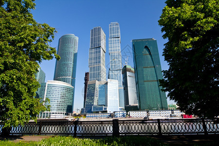 景观财产俄罗斯莫科市现代商业摩天大楼俄罗斯公司的图片