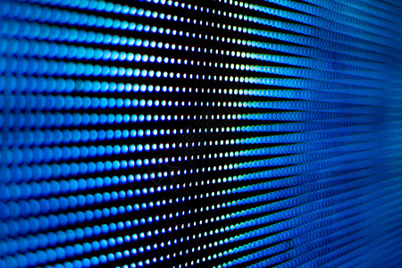 现代的背景蓝色屏幕技术LED现代和美丽型的LED引领电灯泡图片
