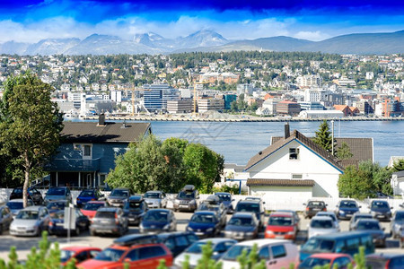 重点挪威生动停车场交通背景停车场交通背景高清图片