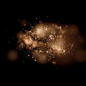 星系黄金闪的星魔尘在背景上质地派对图片