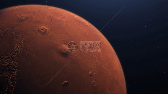 旅行太阳美丽的国航天局提供的这张图中火星轨道在空间的3D成像带有明亮弹坑和火星山脉部分由美国航天局提供图片