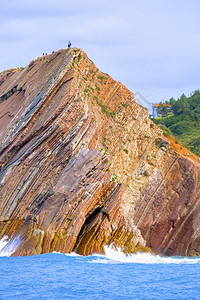 悬崖FlyschCliffs巴斯克海岸教科文组织全球地公园欧洲网ZumiaGuipuzcoa巴斯克西班牙欧洲生态祖迈亚图片