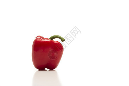 白色背景的红胡椒或全顶冠从侧面用复制空间反射在白色背景上以面看到美味的新鲜饮食图片