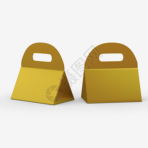 糖果艺术品种类金三角盒带有把手剪切路径的金三角框包括用于食品或礼等多种产的模板包准备供您设计和艺术作品xA使用图片