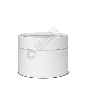 茶回收用白色背景孤立的方纸板套件模拟3d插图覆盖图片