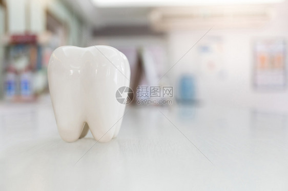 桌上人工牙齿模型图片