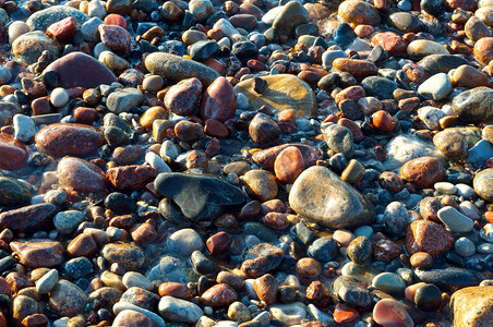 鹅卵石海滩图片