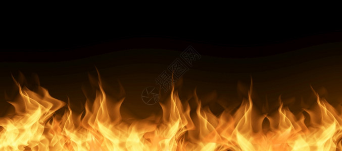 辉光黑色背景上的火灾纹理横幅背景的火灾爆炸黑色背景上的火灾纹理背景的消防员爆炸危险的细节图片