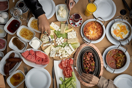 水果饮食小吃餐桌上有美味食物的顶端桌面景色图片