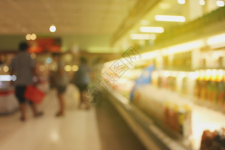 食物摘要模糊的超市和购物商场内地零售店背景介绍工业的顾客图片