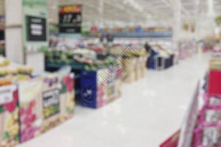 摘要模糊的超市和购物商场内地零售店背景介绍走道行业顾客图片