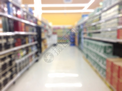 摘要模糊的超市和购物商场内地零售店背景介绍里面行业盒子图片
