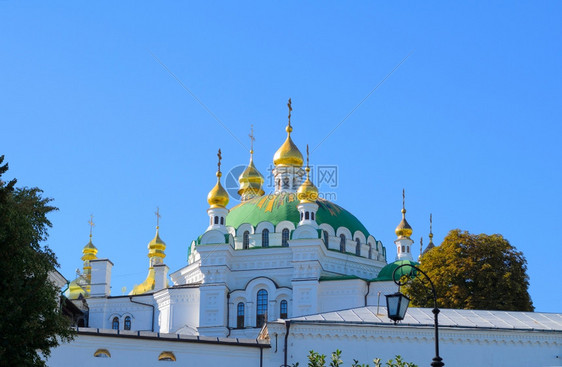 镇历史吸引力基辅PecherskLavra东正教基督修道院位于乌克兰Pechersk绿山图片